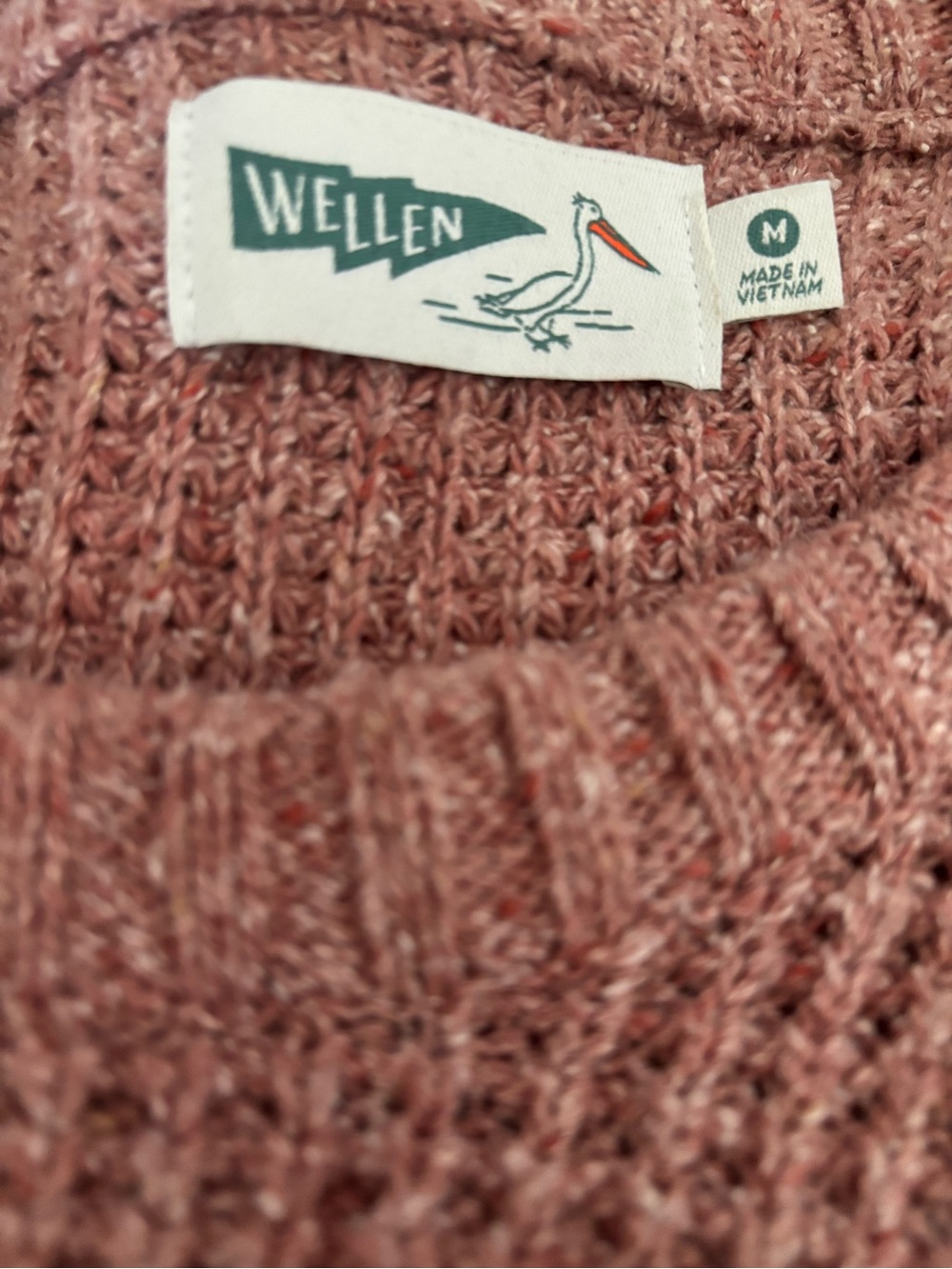 MED - Wellen recycled cotton headlands sweater - Off Pink - Excellent condition! - Picture 2 of 5